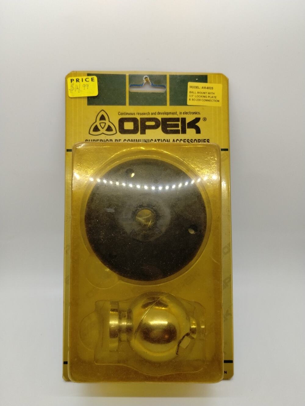 Opek Ball Mount With 3.5" Locking Plate- SO 239 Connection - AM-602S